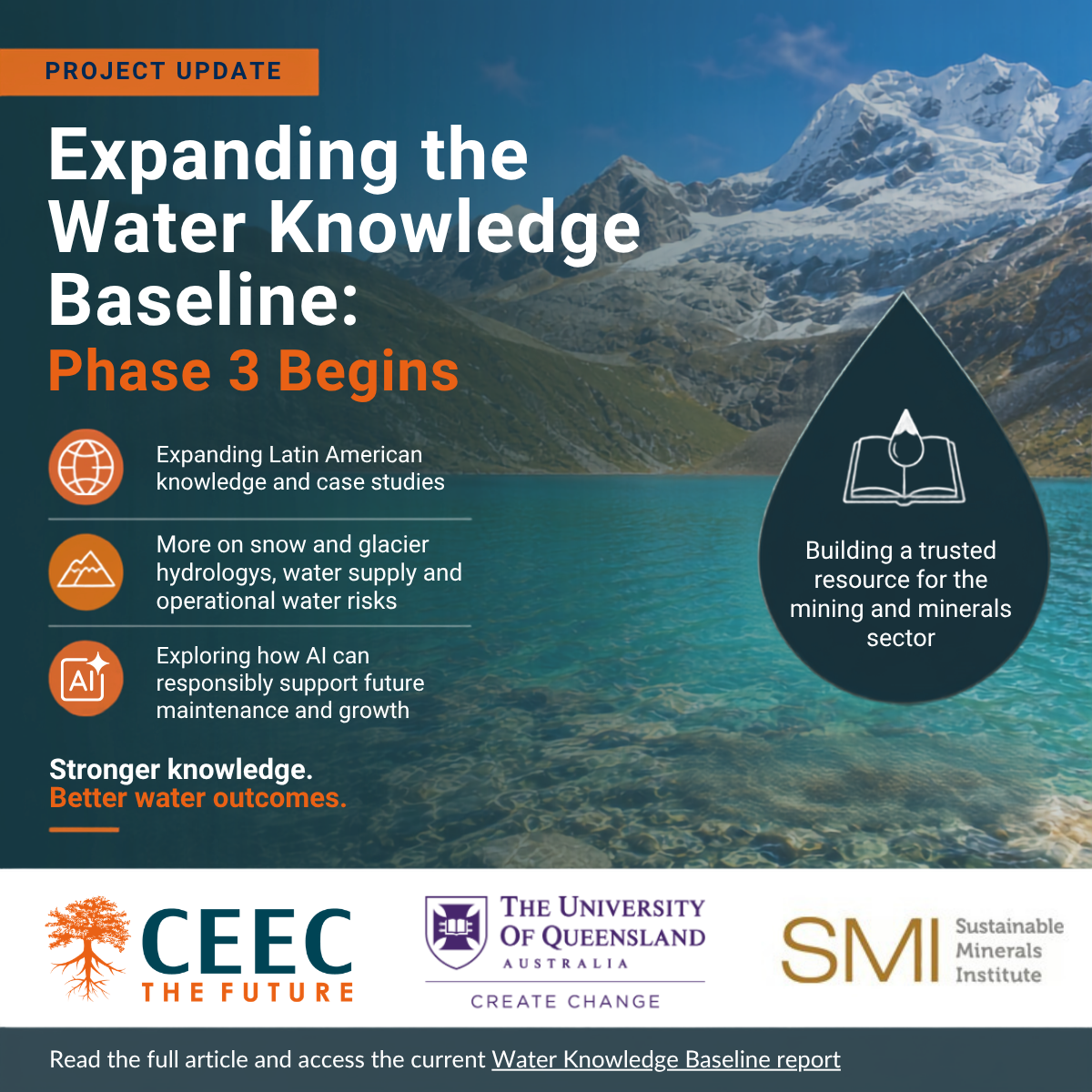 Expanding the Water Knowledge Baseline: Phase 3 Begins